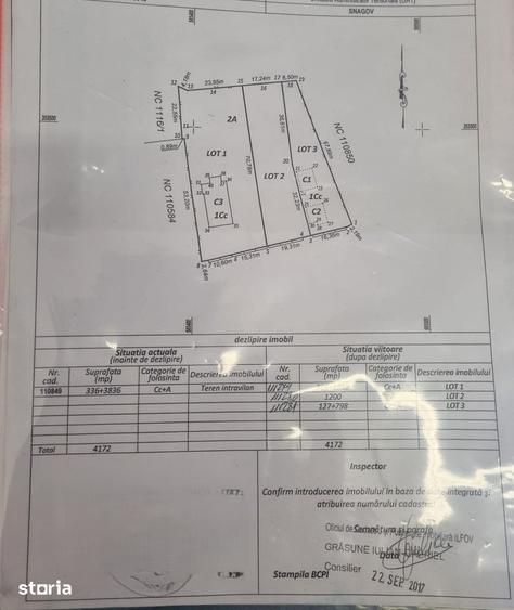 Teren de 1200 mp, în Snagov