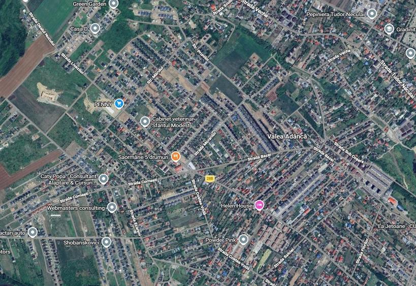Teren Construcții intravilan de 2080 mp, în Valea Adâncă