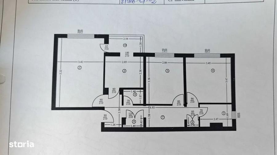 Apartament cu 3 camere decomandat în Popa Șapcă