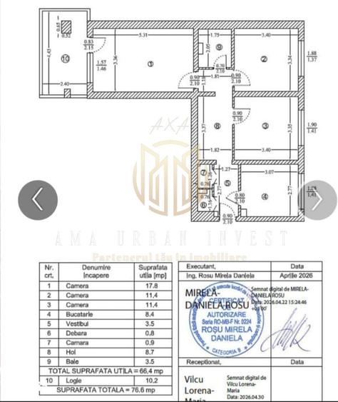 Apartament cu 3 camere decomandat în Obor