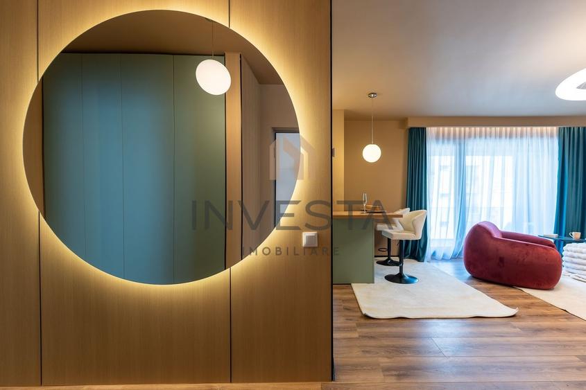 Apartament cu 2 camere semidecomandat, mobilat în Între Lacuri