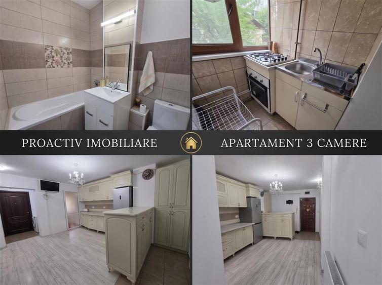 Apartament cu 3 camere decomandat, mobilat în George Enescu