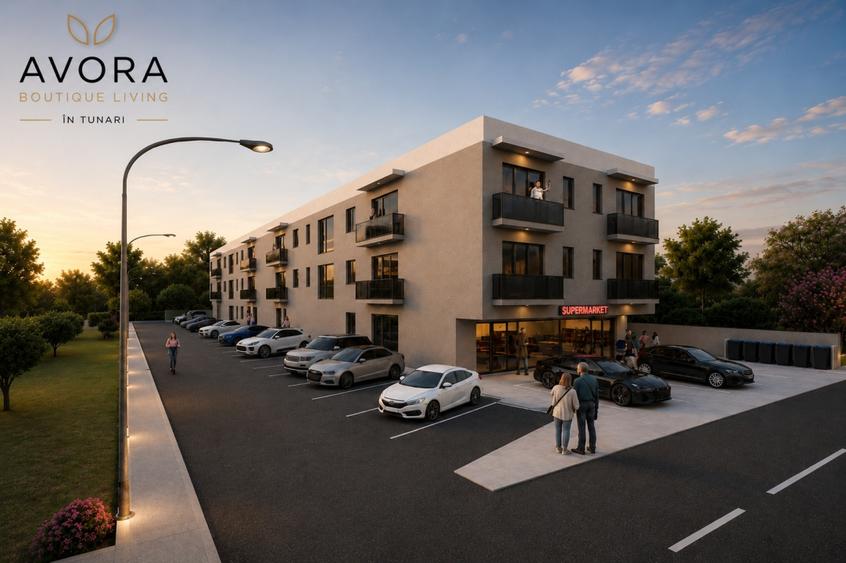 Apartament cu 2 camere semidecomandat în Tunari