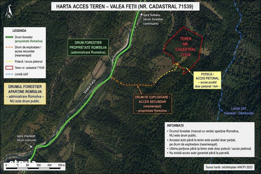 Teren de 3620 mp, în Vișinești