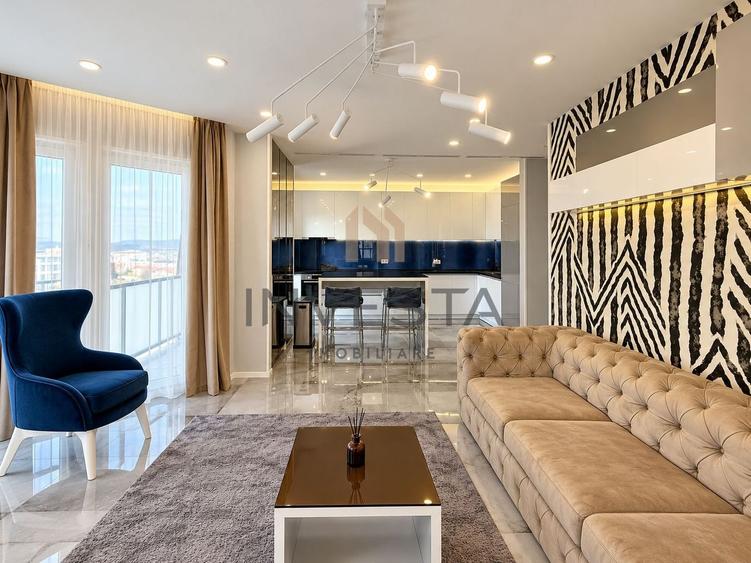 Apartament cu 2 camere semidecomandat, mobilat în Bună Ziua