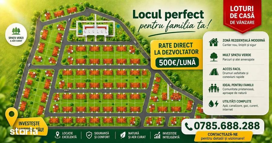 Teren de 586 mp, în Central