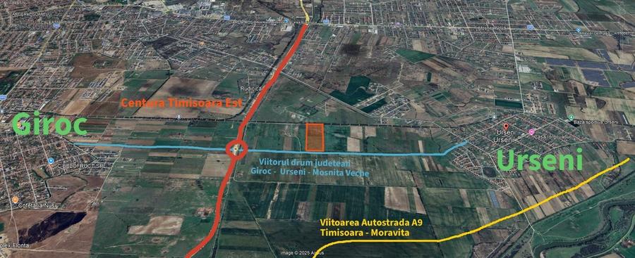 Teren Construcții extravilan de 50000 mp, în Urseni
