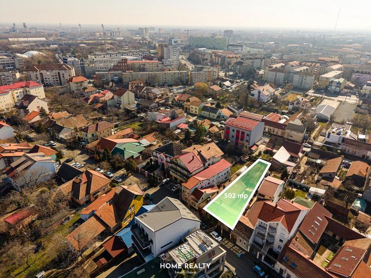 Teren Construcții intravilan de 502 mp, în Elisabetin
