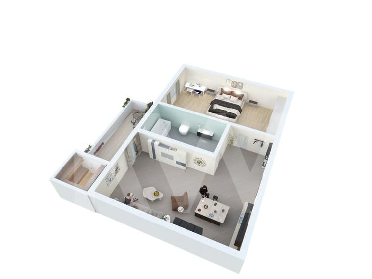 Apartament cu 2 camere semidecomandat în Țiglari — fotografia 3