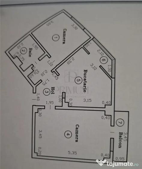 Apartament cu 2 camere decomandat în Dâmbovița