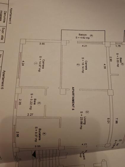 Apartament cu 3 camere în Turnișor