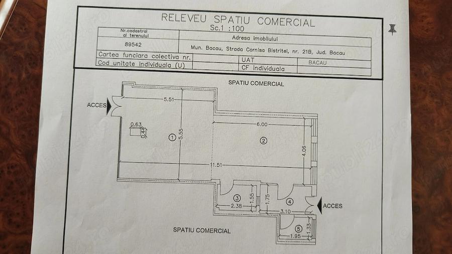 Spațiu comercial, de 66 mp, în Cornișa