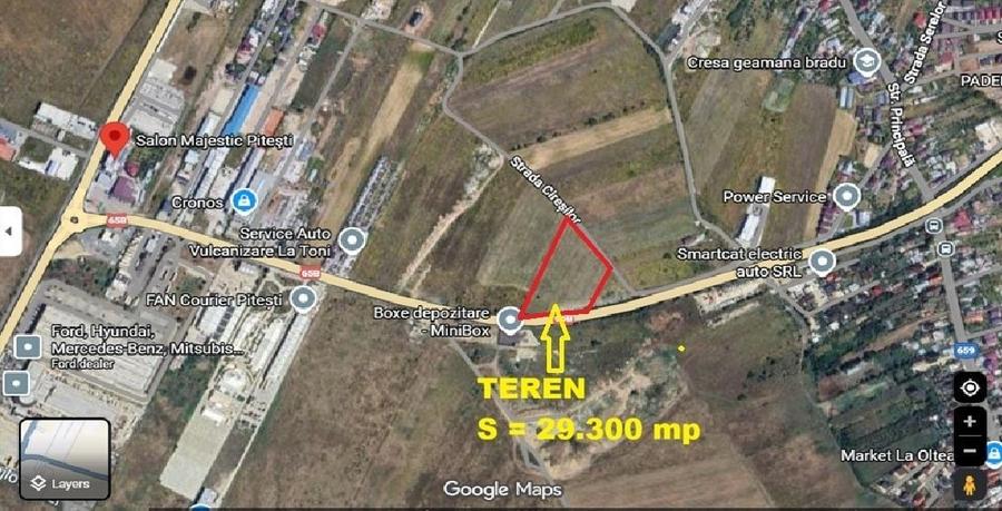 Teren Construcții intravilan de 29300 mp, în Albota