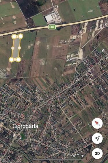 Teren de 24100 mp, în Ciorogârla