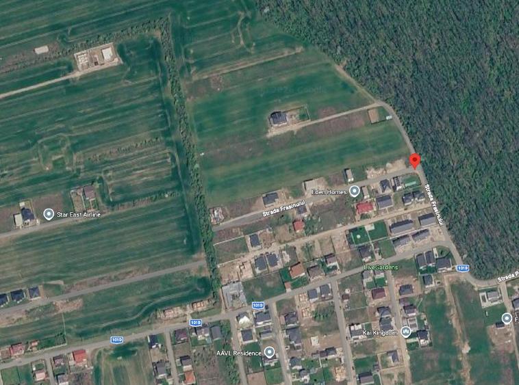 Teren 644mp Gated Comunity Balotesti Frasinului Padure Front Stradal 28m - 2