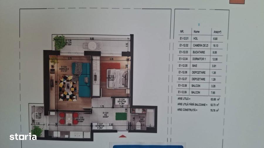 Apartament cu 2 camere în Theodor Pallady