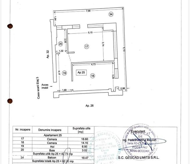 Apartament cu 2 camere în Nord