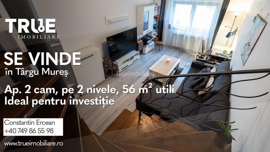 Apartament cu 2 camere pe două niveluri – Dâmbul Pietros, Târgu Mureș