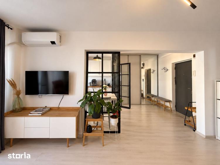 Apartament cu 2 camere semidecomandat, mobilat în Moșilor