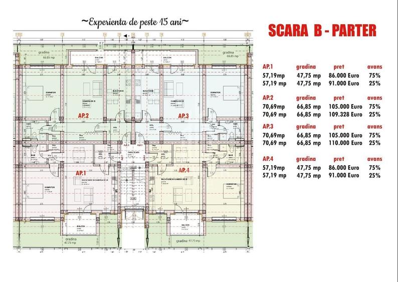 Apartament cu 3 camere în Șelimbăr