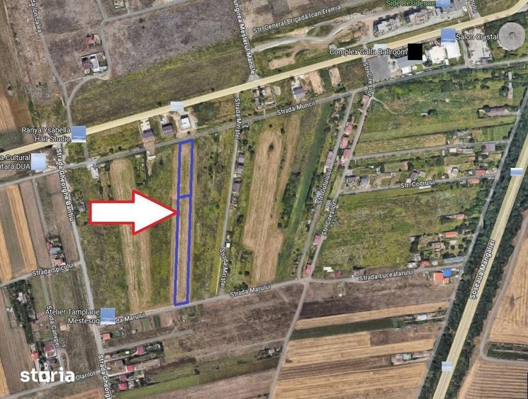 Teren Intravilan 4.390 mp - Dubla Deschidere la 2 Strazi - Lazu - 2