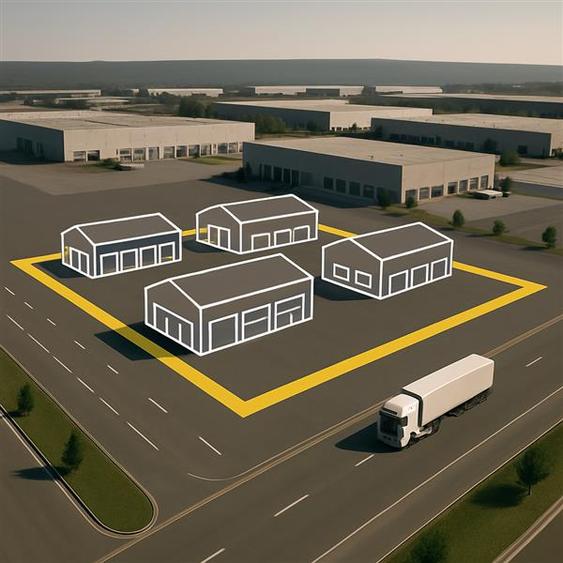 Teren industrial 4800 mp cu constructii , Letcani Iasi, acces E85 - 1