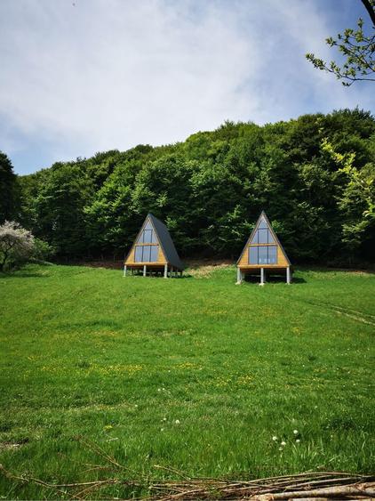 Teren intravilan, doua cabane A-Frame , filigorie, Bradu, jud. Sibiu - 7