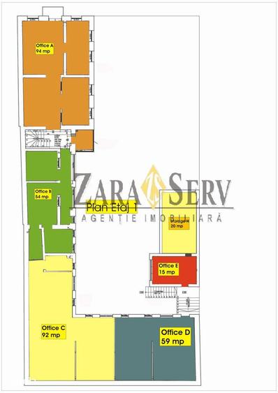 Birou Ultracentral Ploie?ti | 54 mp | Str. Gheorghe Doja | 550 - 2