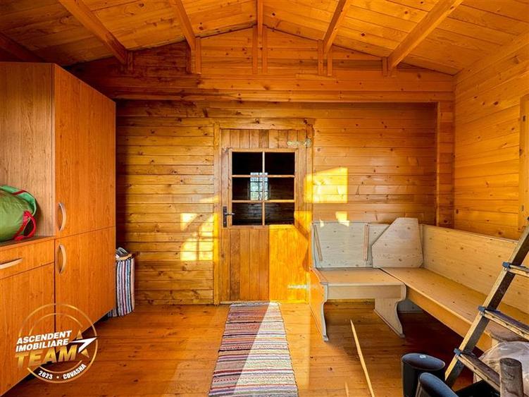 Teren intravilan 520 mp cu casuta din lemn,zona linistita,aproape de oras,Sancra - 7