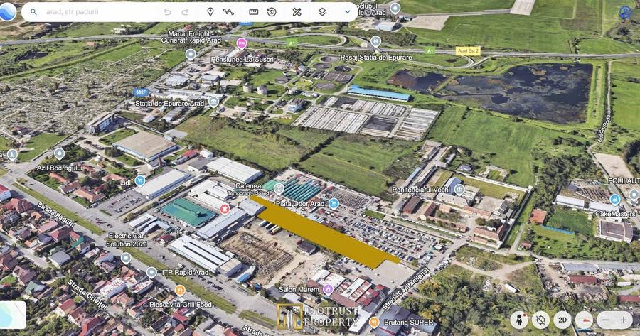 Teren intravilan de vanzare 6.839 mp – Arad, zona Parneava - 1