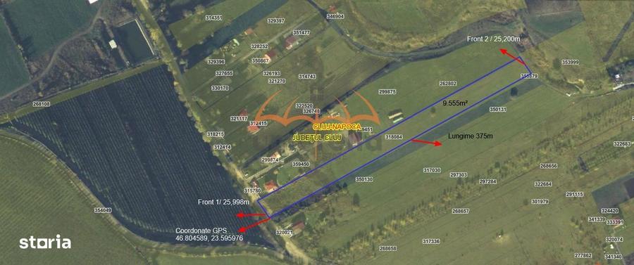 De vanzare urgent teren intravilan Cluj-Napoca 9.555m2, str. Odobesti - 2