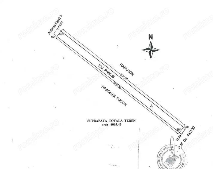 Teren Extravilan In Rate Primaverii Com. Berceni | 4065mp | #EG19 - 2