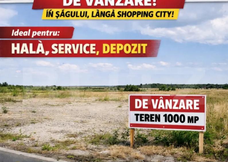Teren industrial 1000 mp de vanzare ?agului, langa S - 1