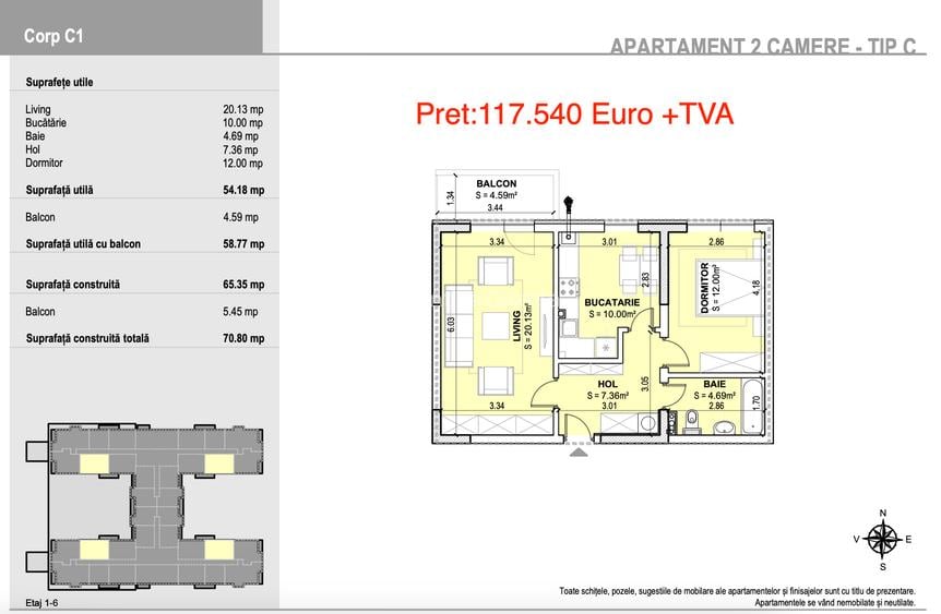 2 Camere Rotar Park Residence 2