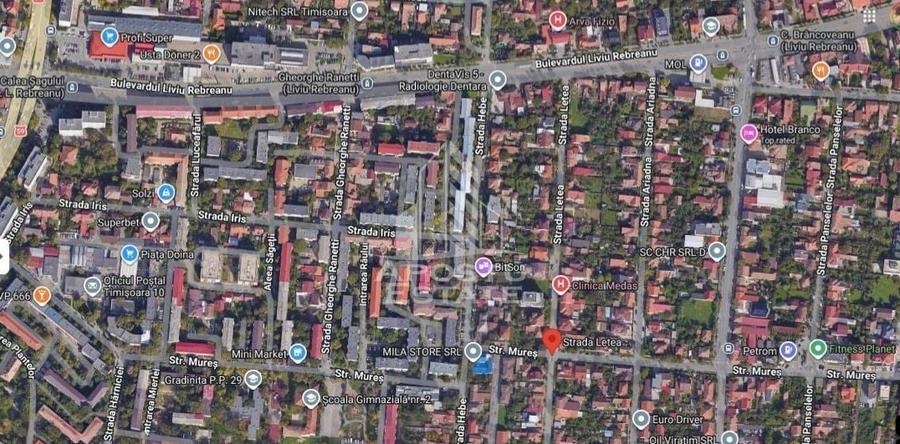 Teren cu casa fara valoare, 371mp,  Girocului, Timisoara. - 1