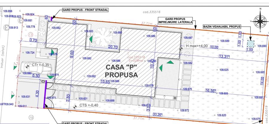 Vila moderna parter. 4 camere, eficienta energetic Via Carmina Arad, comision 0 - 2