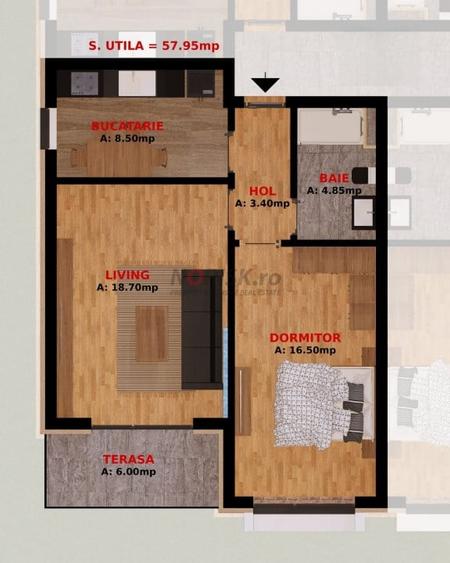 Direct Dezvoltator - Ap. cu 2  camere moderne in Dobroesti - langa Bucuresti - 2