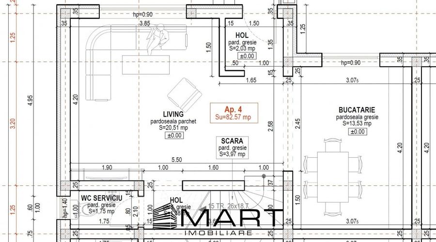 Casa tip Cvadruplex 82 mp teren 170mp cartier Arhitectilor - 5