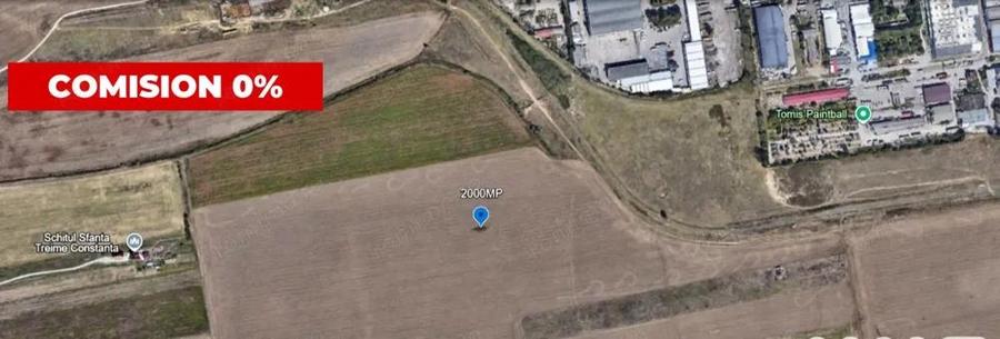 Teren extravilan 2000 mp - acces din zona Industriala a Constantei- comision 0% - 1