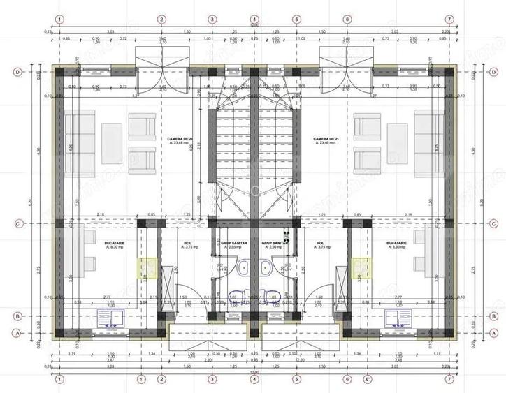 Duplex de vanzare in Sanandrei, 3 camere P+E 73mp utili 310mp teren