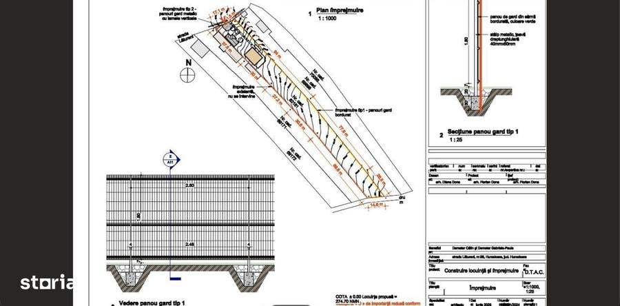 Teren intravilan 3000mp utilitati,proiect aprobat,vedere oras & Castel - 1