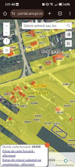 Vand teren intravilan 556 m2 15m latime strada Recea - 2