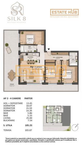 Apartament cu 4 camere în Central