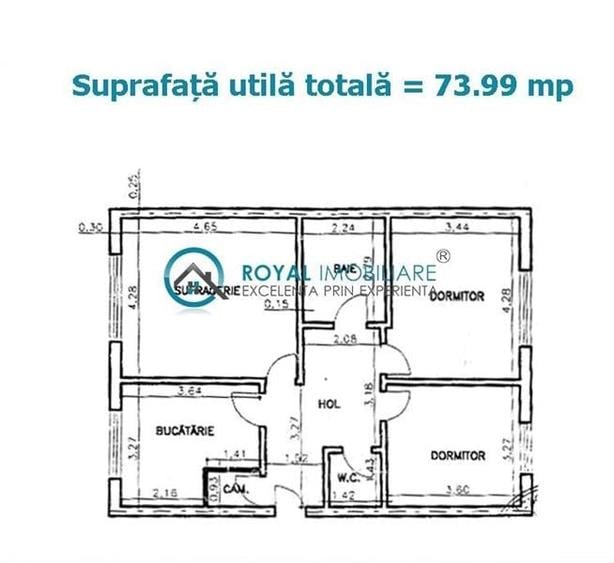 Royal Imobiliare - Vanzare Apartament zona 9 Mai - 12