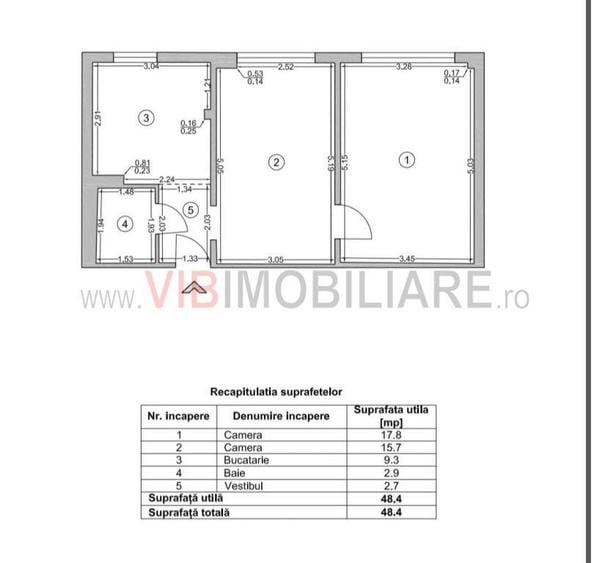 2 Camere - Romancierilor - Etaj 3/4 - 8