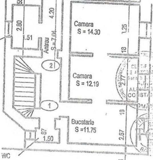 Închiriere cameră 14,30 mp – ultracentral, str. Alba Iulia, etaj 1 - 3