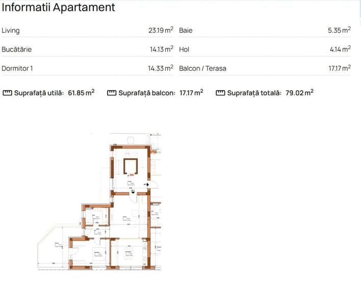 Central apartament 2 cam +parcare  constr 2026 langa parc - 3