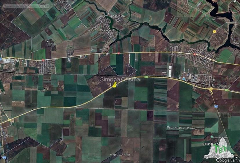 Teren de vanzare Branesti, deschidere la A2, 9000 mp
