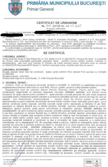 Teren 520mp Cotroceni