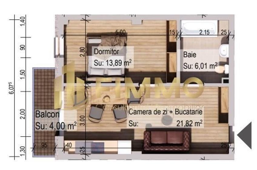 Apartament 46mp | Avans 30% + rate 3 ani | Burdujeni | ID:1105 - 1